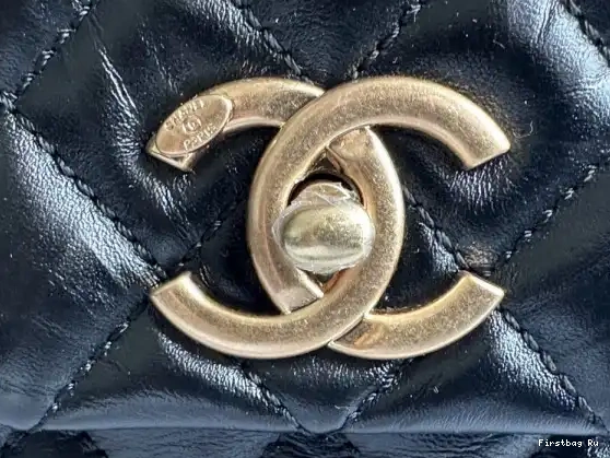First Bag Ru BAG CHANEL LARGE FLAP HANDLE WITH TOP 0628